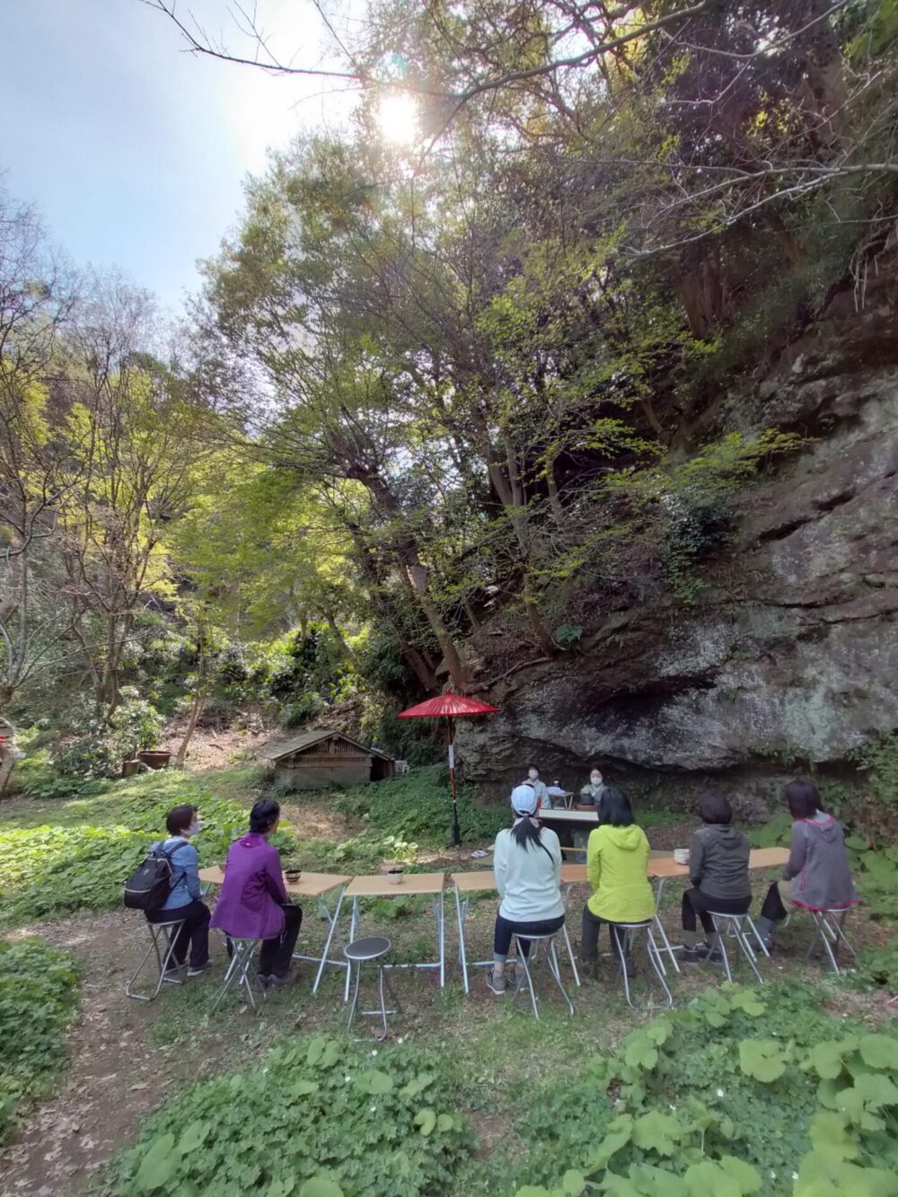 鎌倉湘南ミステリーツアー~花巡りと野点体験~(後半) 大船から常楽寺,大船切通し,六国見山,宝の庭でスエ亭さんのお弁当,浄智寺,東慶寺,北鎌倉まで6㎞ハイキング♪